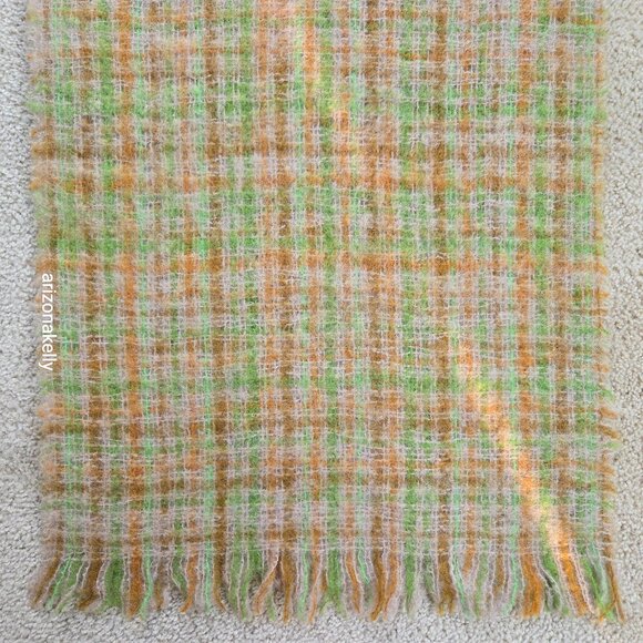 Vintage PERFECT Mohair Wool Scarf Retro London Bermuda - Picture 3 of 10